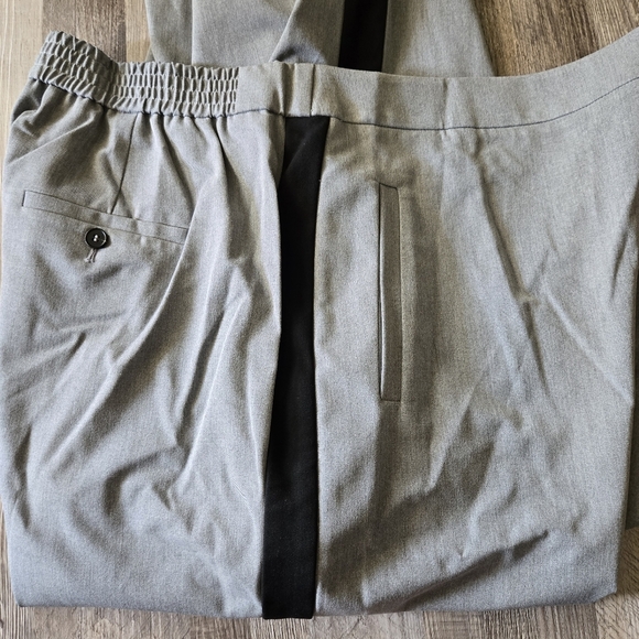 MOTF by SHEIN Grey & Black Side Stripe Dress Pants - 3XL - Picture 7 of 8